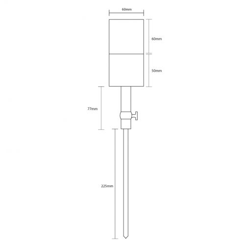 Ultra-Spikelight 60 - Titanium Finish (240v) - Image 2