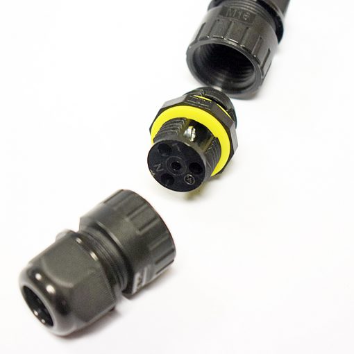 Tubecon - In-line Cable Connector, Black - IP68 - Image 4