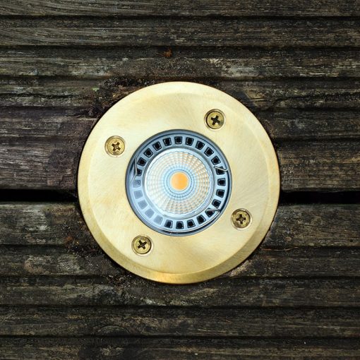 Decimax - 12v Plug & Play Recessed Light - Solid Natural Brass - Image 3