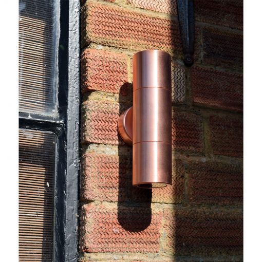 Hilospot - Outdoor Twin Spotlight - Natural Copper (240v) - Image 2