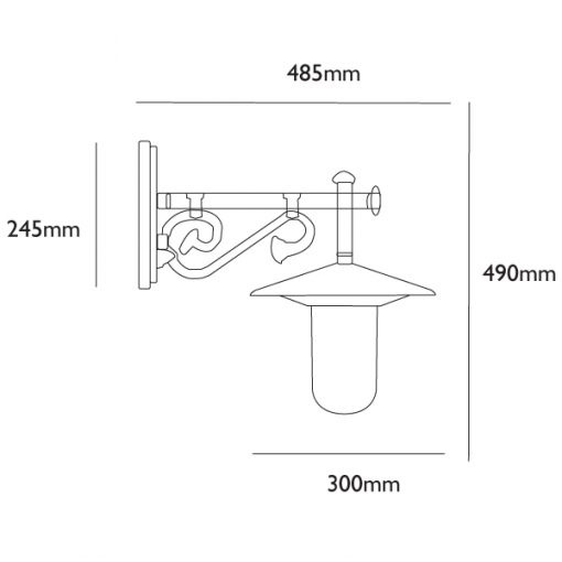 Darlington - Traditional Copper Wall Light - Outdoor Down Light - Image 4
