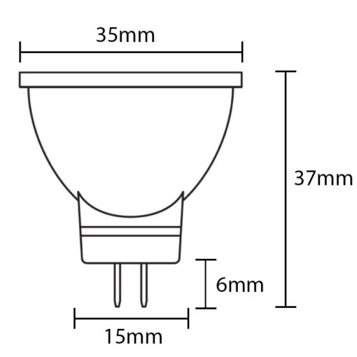 Fostering MR11 LED 2.5W AC/DC - Warm White or Daylight White - Image 2