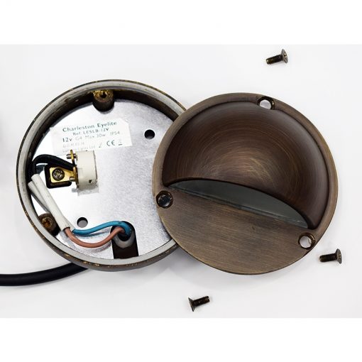 Eyelite 12V Step Light - Brass (Rustic Bronze Finish) - VERSA Plug & Play - Image 4