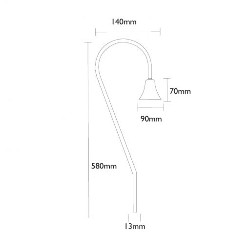 Charleston Flora - Natural Copper Fixed Spreadlight (12v) - Image 6